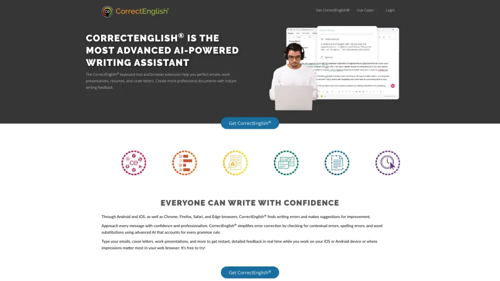CorrectEnglish: Grammar Boost, Proofreading, Writing Confidence
