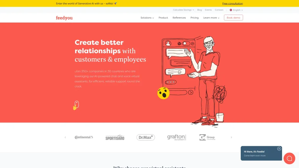 Feedyou: AI Chat & Voice Assistants for 24/7 Customer & Employee Support