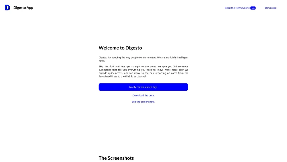 Digesto: AI-Powered News Assistant : Concise Summaries & Quality Reporting