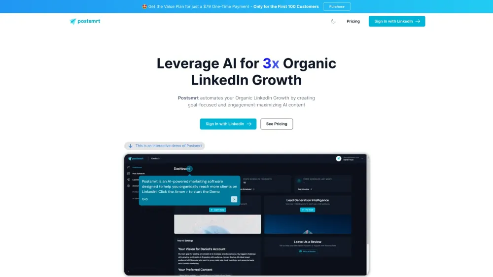 Postsmrt: AI-Powered LinkedIn Sales Automation for Outreach & Deal Closure