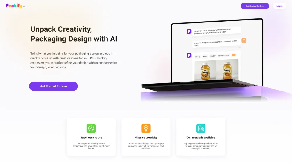 Packify.ai: AI-Powered Packaging Design for Creative Brands