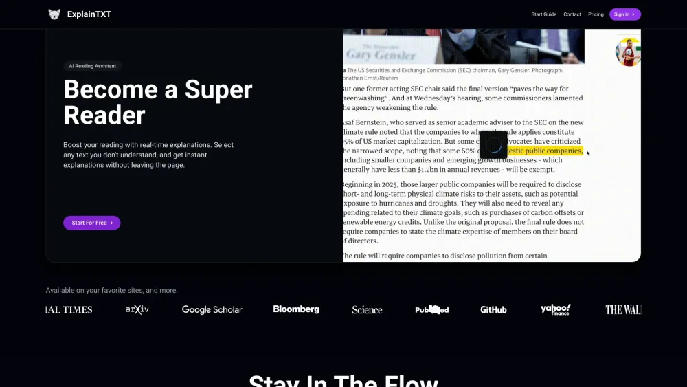AI Reading Assistant: Real-Time Text Help for Better Reading