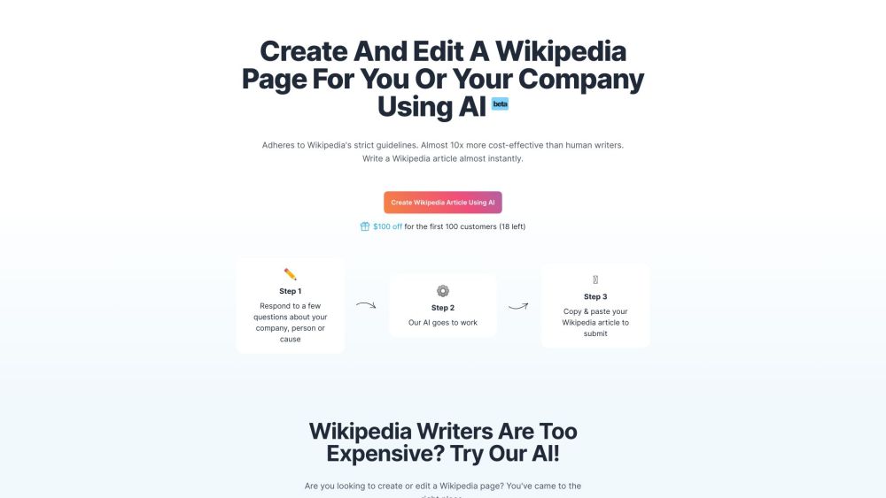 Wikipedia Article AI: Instant, Accurate, Hassle-Free Creation