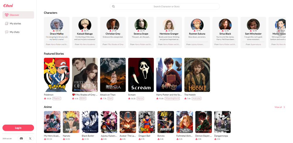 Ohai: AI Roleplay, Narratives & Character Chats