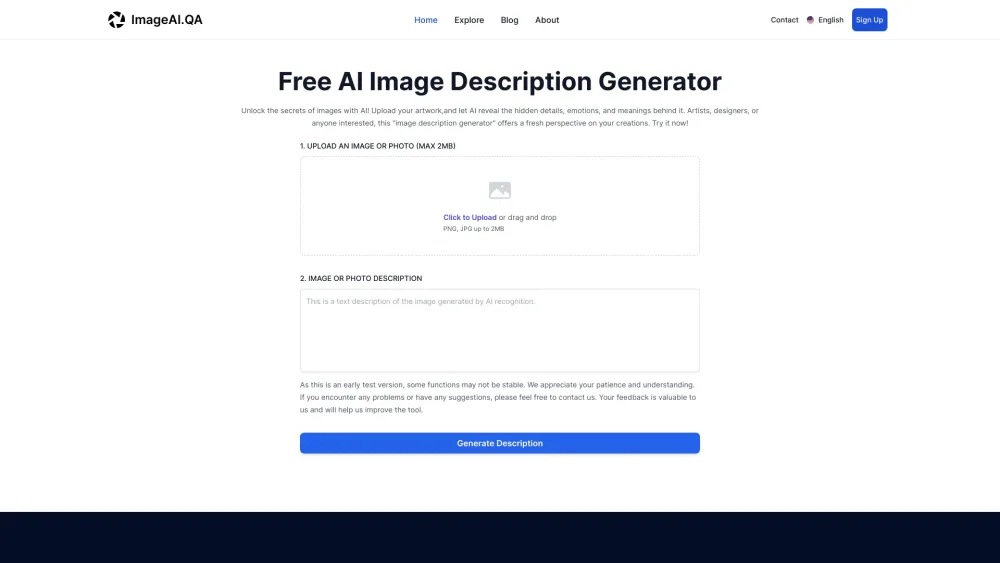 ImageAI.QA: AI Photo Analysis for Creation Details & Emotions : Discover Stories, Unveil Emotions