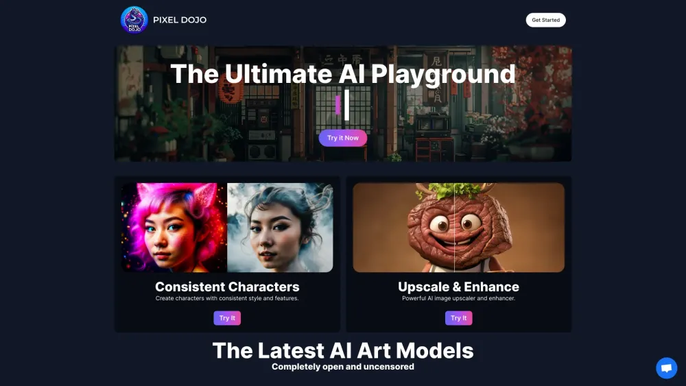 PIXEL DOJO: AI Art Playground for Unique Masterpieces