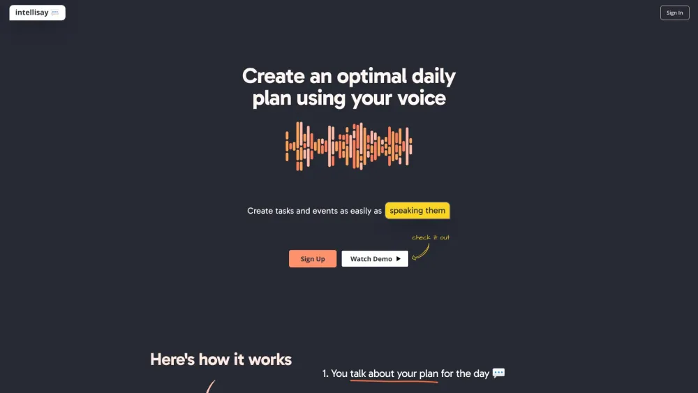 Intellisay: AI Voice Assistant for Daily Planning & Productivity