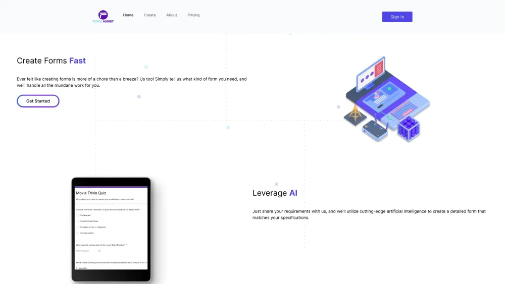 Form Assist : AI Automation, Simplify, Save Time, Elevate Surveys