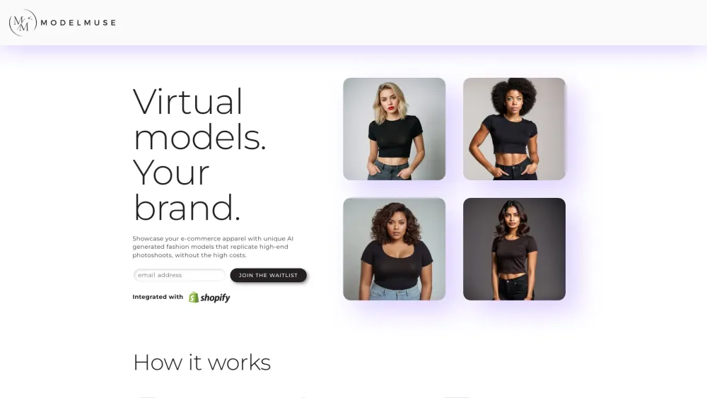 Model Muse: AI Fashion Models for Cost-Effective E-Commerce : Stunning, Diverse, High-End Virtual Shoots at Low Cost