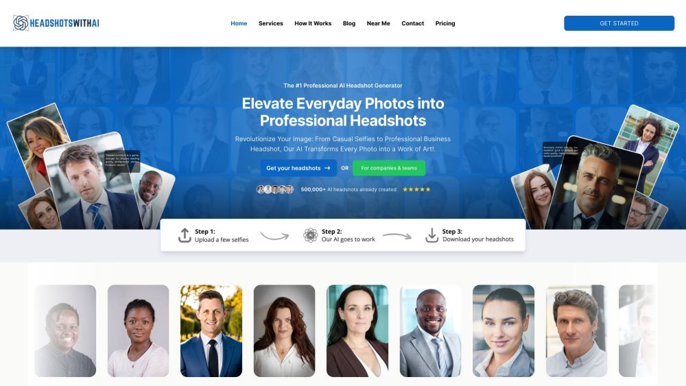 HeadshotsWithAI : AI-Powered Pro Headshots in Seconds