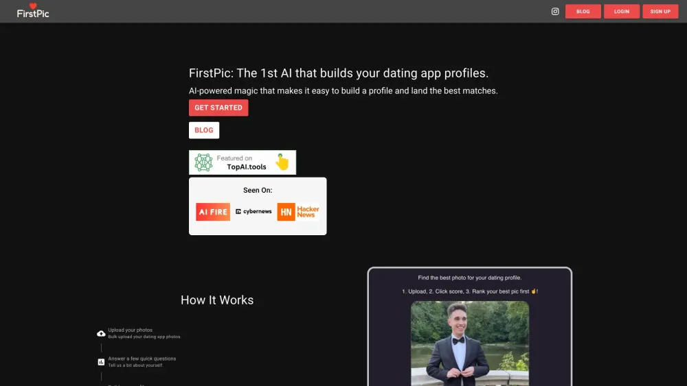 FirstPic : AI Photo Analysis & Dating Profile Builder