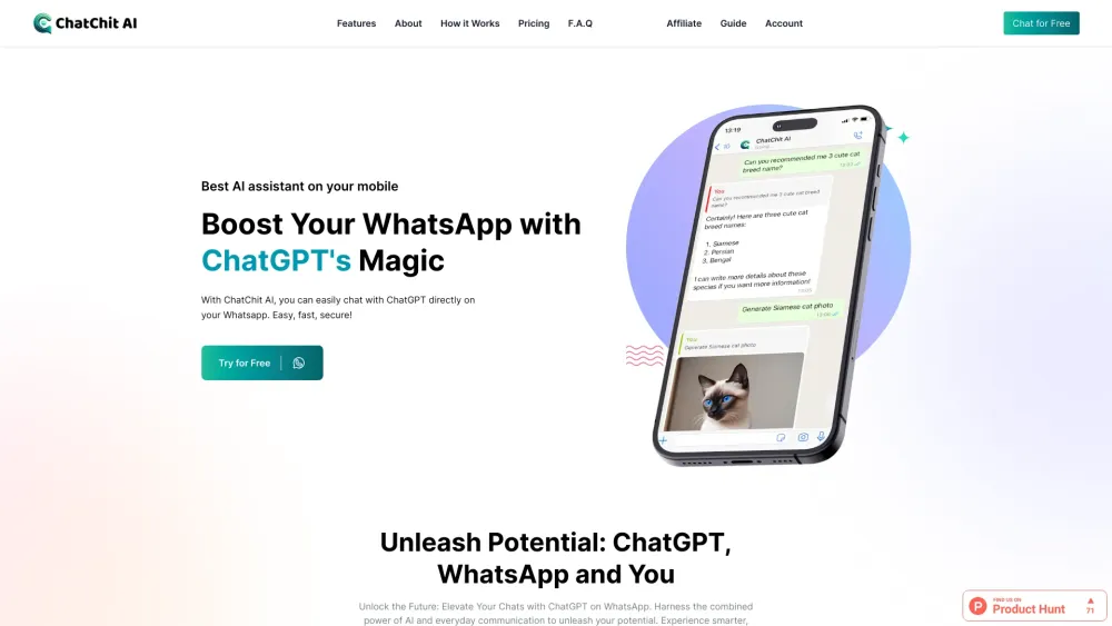 ChatChit AI : Custom Stickers & AI Chat for WhatsApp Fun