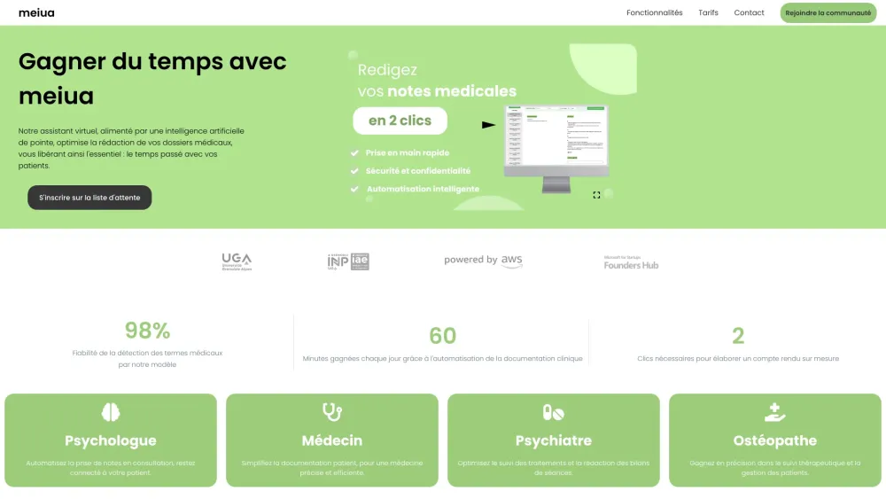 Meiua : AI Scribe for Healthcare to Save Time & Enhance Care