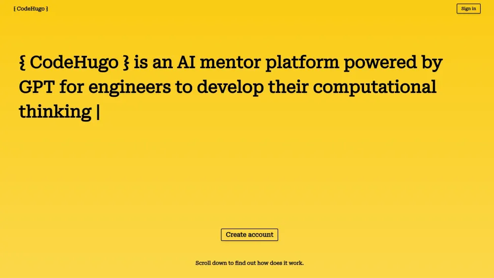 CodeHugo: AI Mentor, Personalized Guidance, Elevate Coding Skills