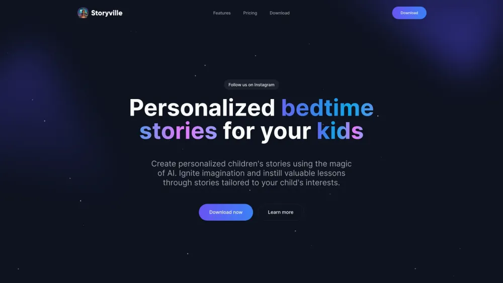 Storyville: AI Personalized Stories, Imagination, Values, Tailored Adventures