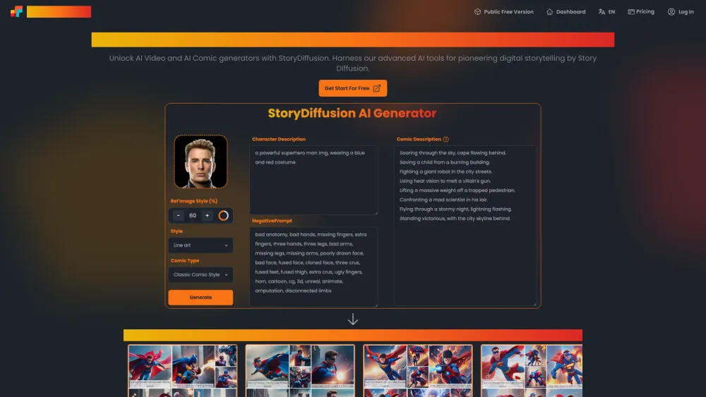 StoryDiffusion: AI Text-to-Visual, Images, Videos, Comics Transformation