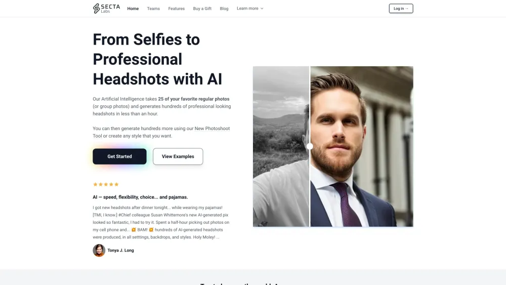 Secta Labs : AI Headshots & Portraits for Branding & Marketing