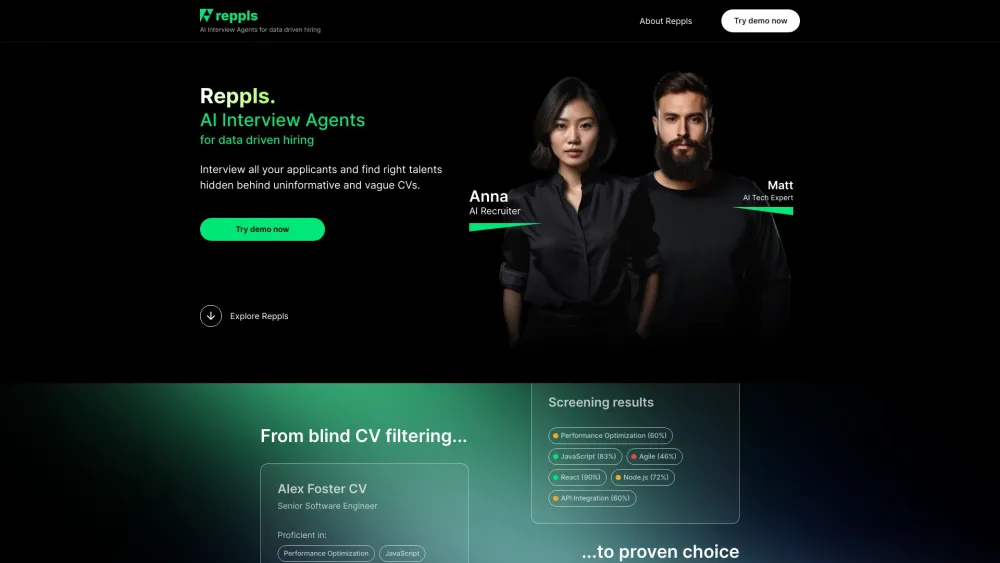 Reppls: AI Interview Agents for Smarter Talent Screening