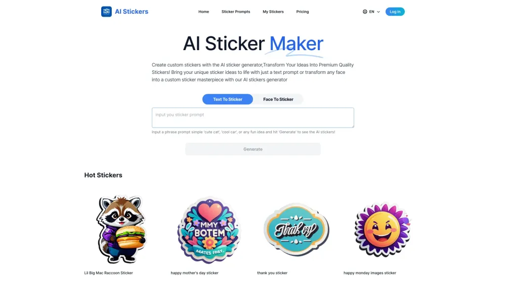 AI Stickers : Create Unique Art from Text or Selfies Effortlessly