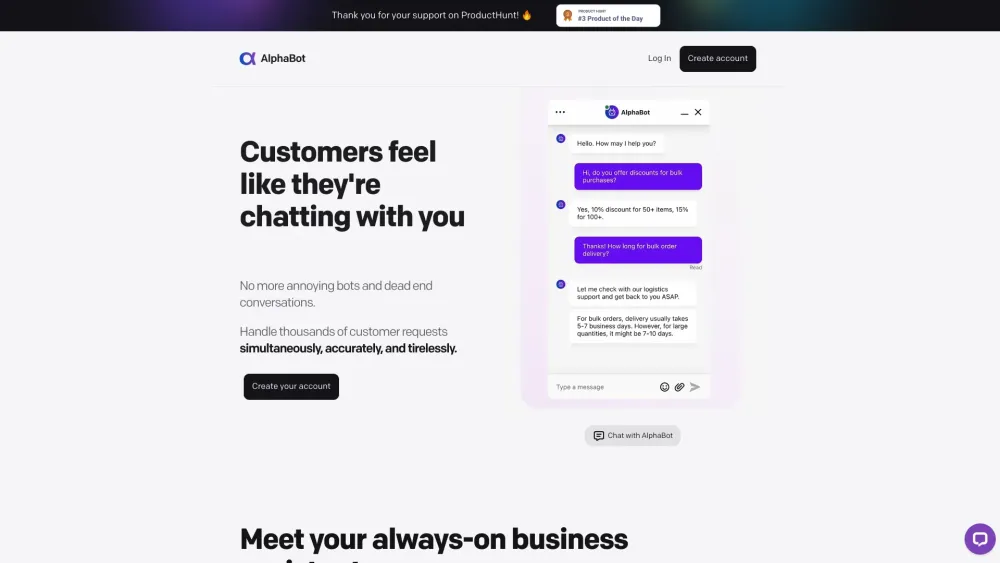 AlphaBot: AI Sync, Human Expertise, Smart Queries, Growth