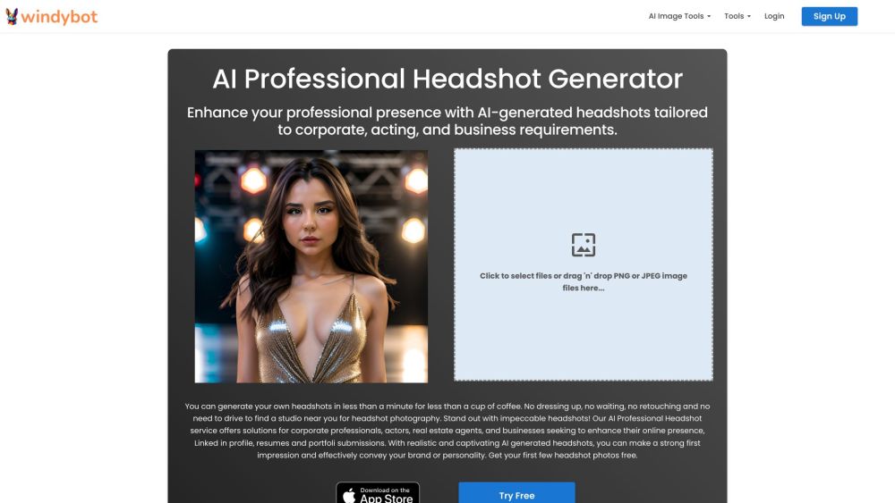 WindyBot: AI Headshot Generator – Fast, Flawless, Camera-Ready