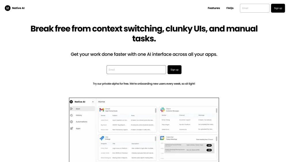 Native AI : Simplify, Automate, Connect All Business Apps Seamlessly