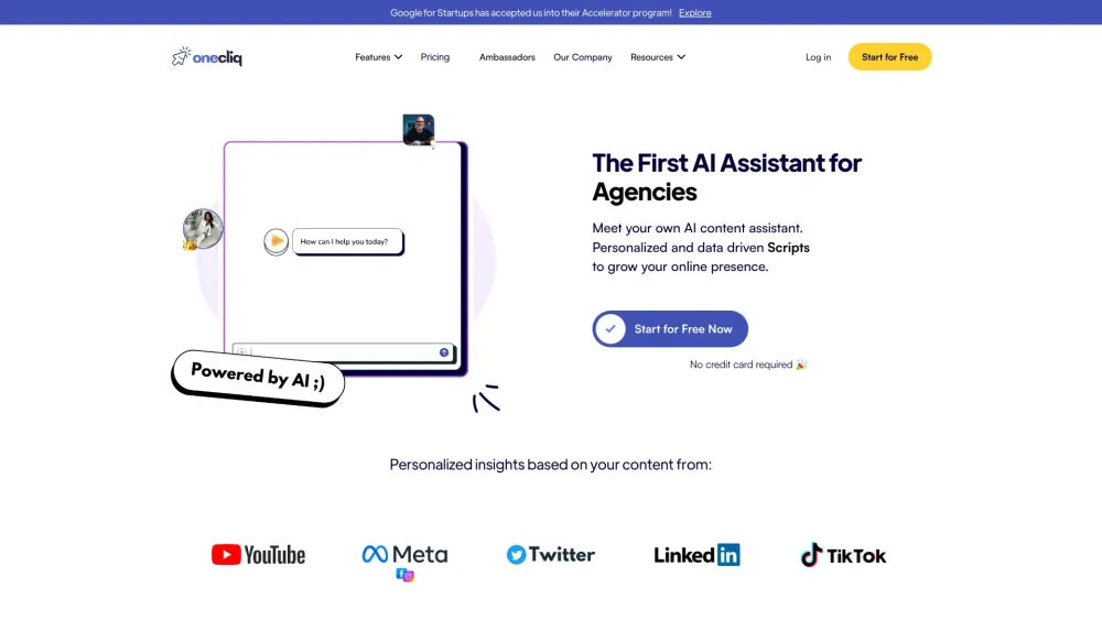 OneCliq: AI-Driven Video Analysis, SEO Blogs, & Content Creation Tools