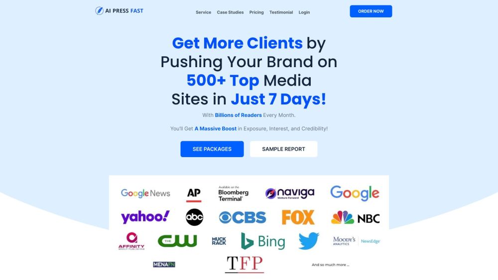 AI Press Fast: Launch Brand on 500+ Media Sites in 7 Days