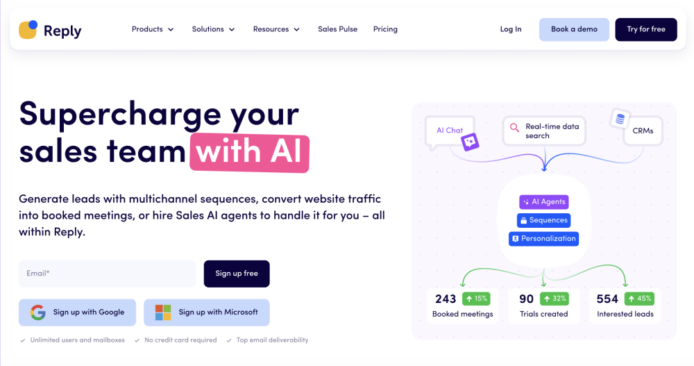 Reply.io: AI Sales Engagement, Cold Outreach & Lead Lists