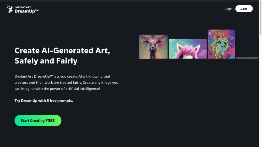 DreamUp by DeviantArt: Safe, Fair AI-Art Generation Transforming Ideas