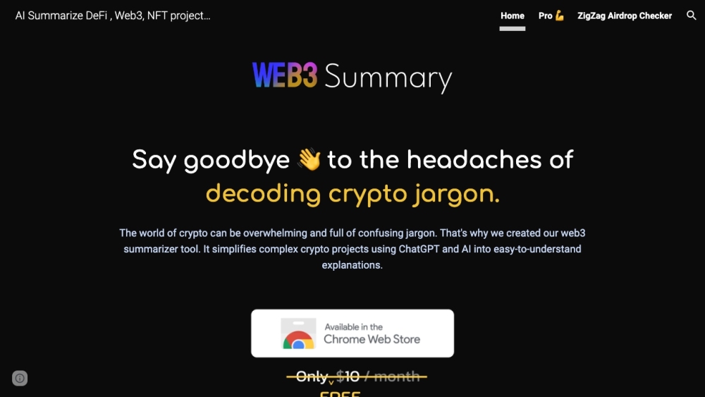 Web3 Summary: AI DeFi & NFT Tool for Cross-Chain Insights