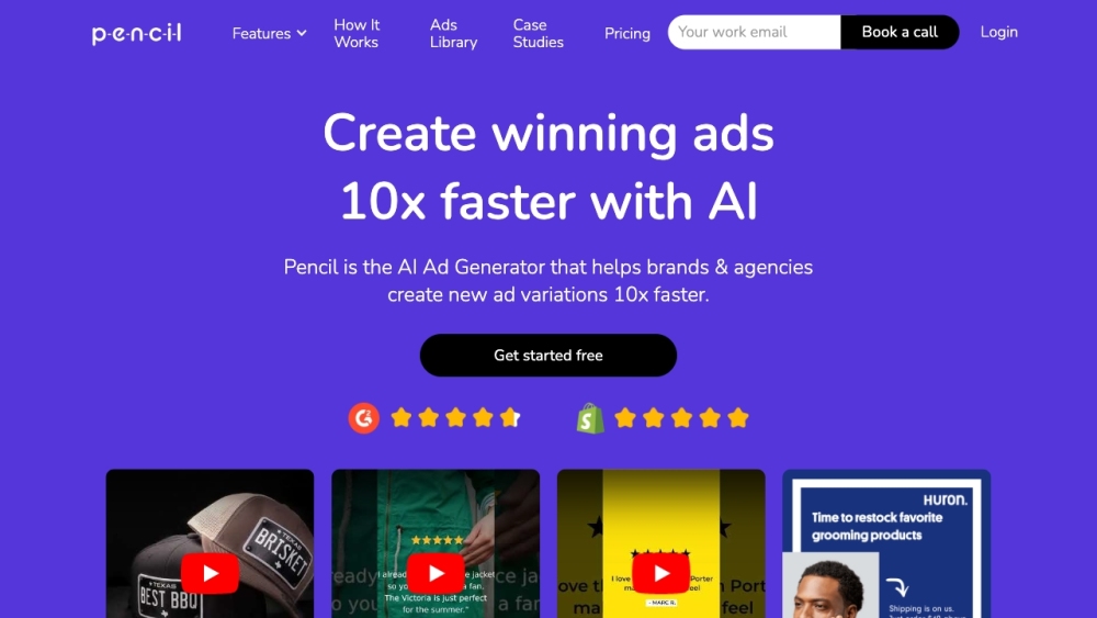 Pencil: AI Ad Generator : Fast, Cost-Effective, Tailored Ecommerce Ads