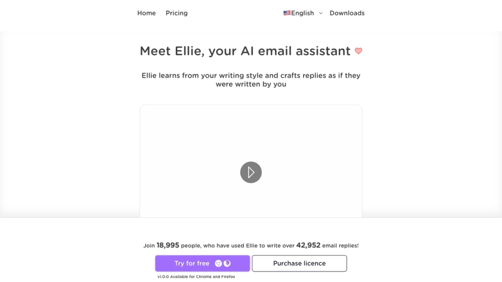 Ellie: AI Email Assistant, Learns Style, GPT-4 Powered