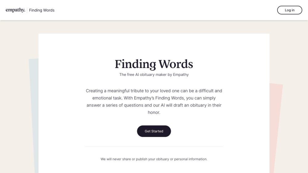 Finding Words: Free AI Tool for Heartfelt & Elegant Obituaries