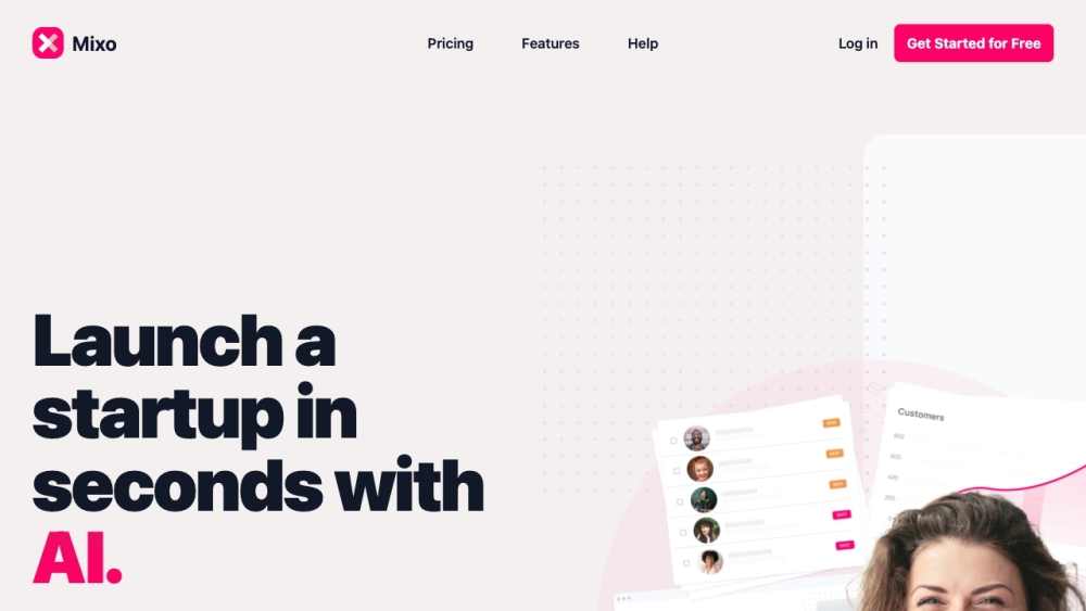 Mixo: AI Website Builder for Instant Business Launch & Email Waitlist