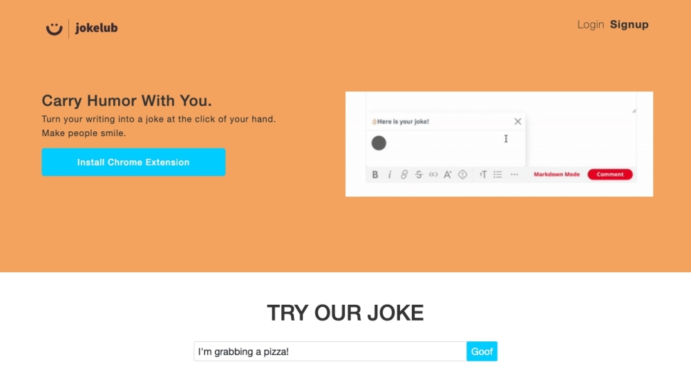 Jokelub: Turn Writing into Jokes, Spread Joy Instantly