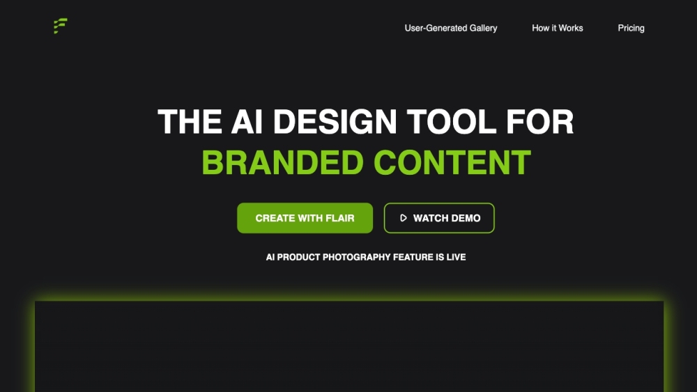 Flair: AI Design Tool for Customizing Branded Content : Effortless AI-Powered Product Photography & Personalized Branding