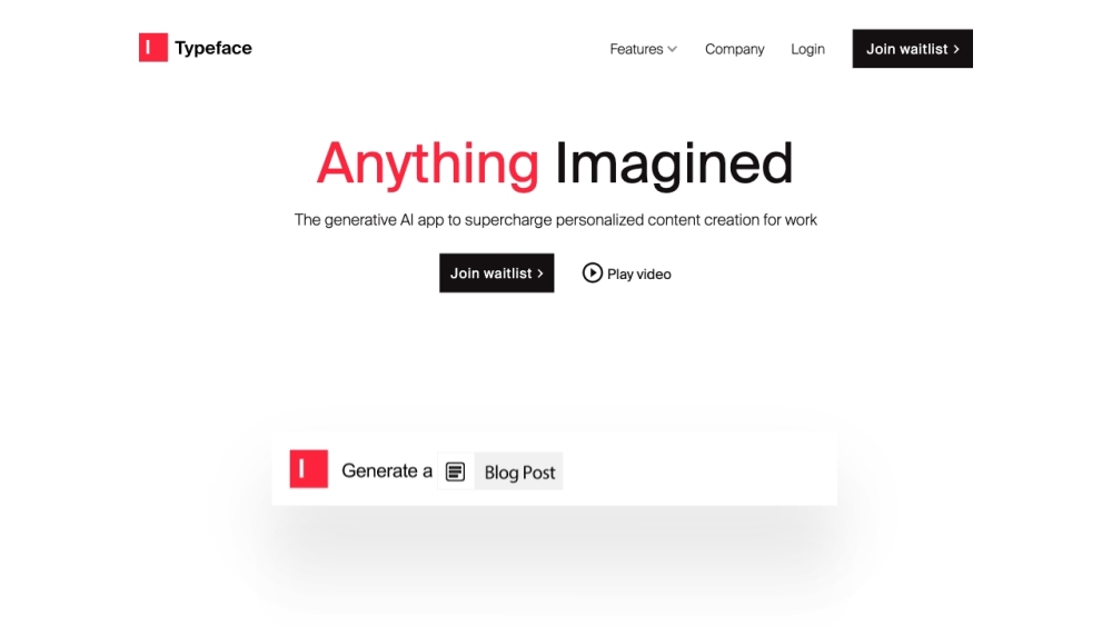 Typeface: AI-Driven Swift, On-Brand Enterprise Content Creation Tool