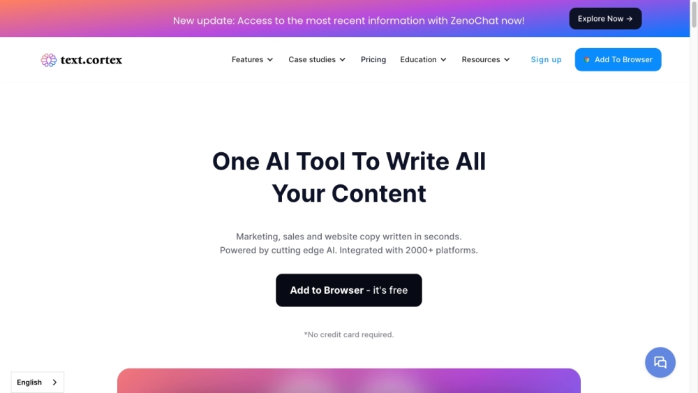 TextCortex: Custom AI Writing & Research Assistant