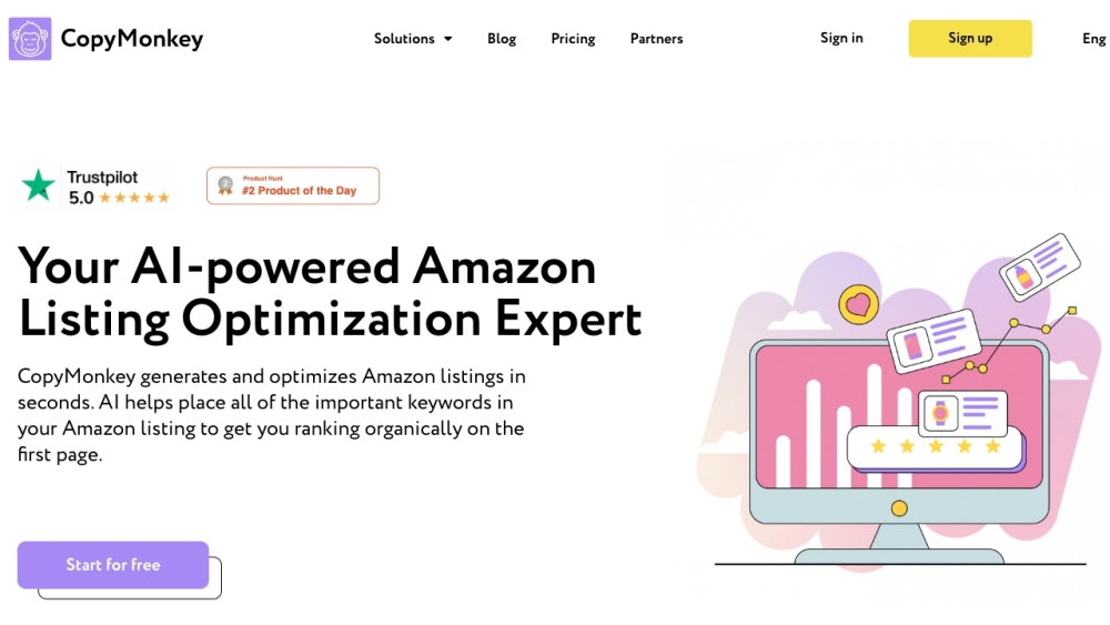 CopyMonkey: AI-Optimized Descriptions & Bullets for Top Amazon Rankings