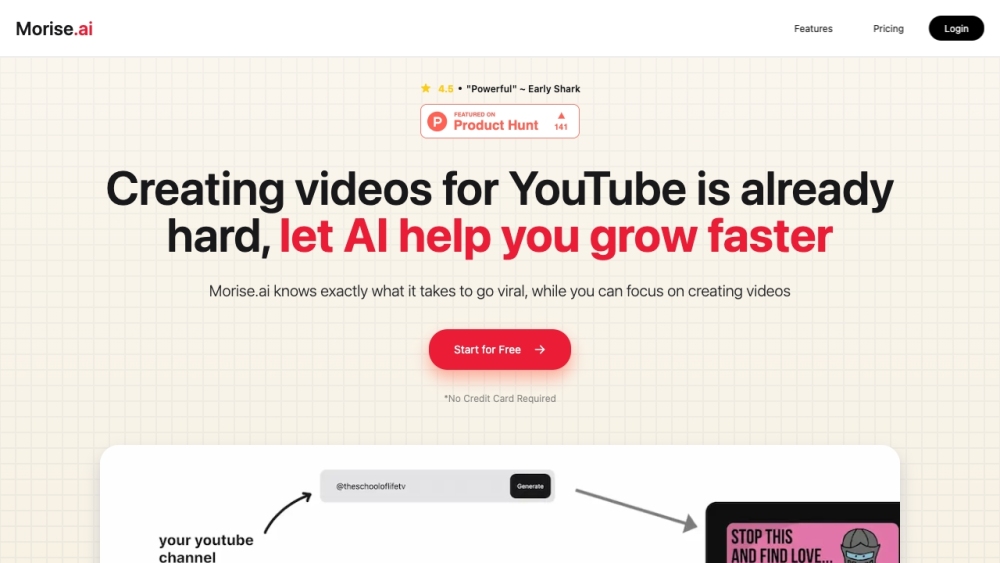 Morise.ai: AI Toolbox for YouTube - Boost Productivity & Grow Faster