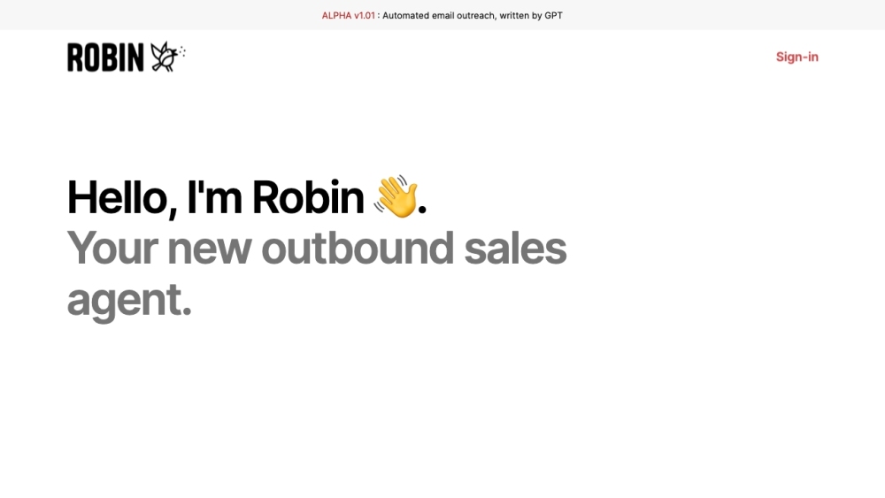Robin AI: GPT-Powered Cold Email Automation for Smarter Outreach