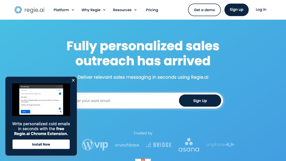 Regie.ai : AI-Powered Personalized Emails for Efficient Sales Outreach