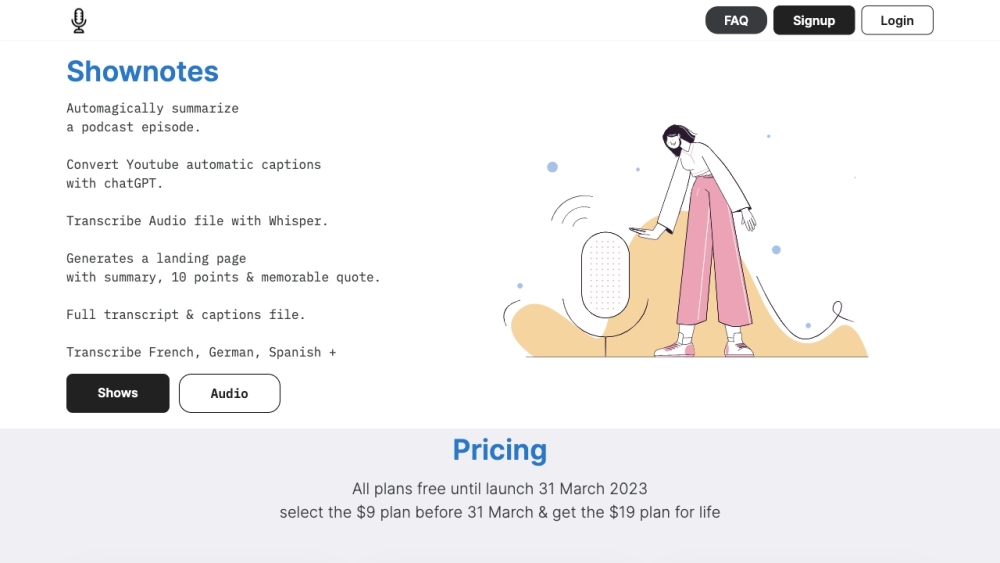 Shownotes: Audio Transcription, Detailed Notes, Elevate Content