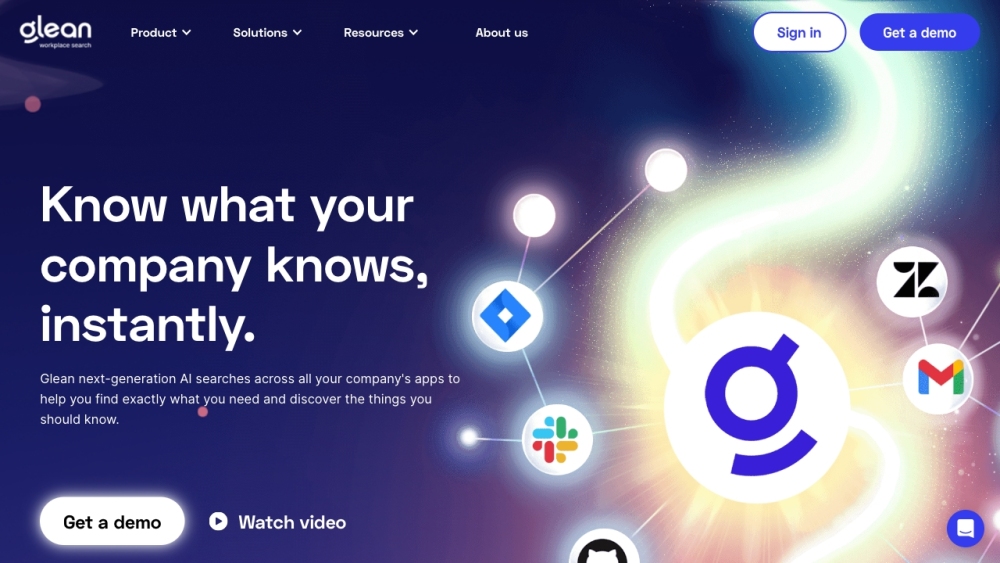 Glean: Enterprise Search & Knowledge Discovery : Fast, Smart, Secure