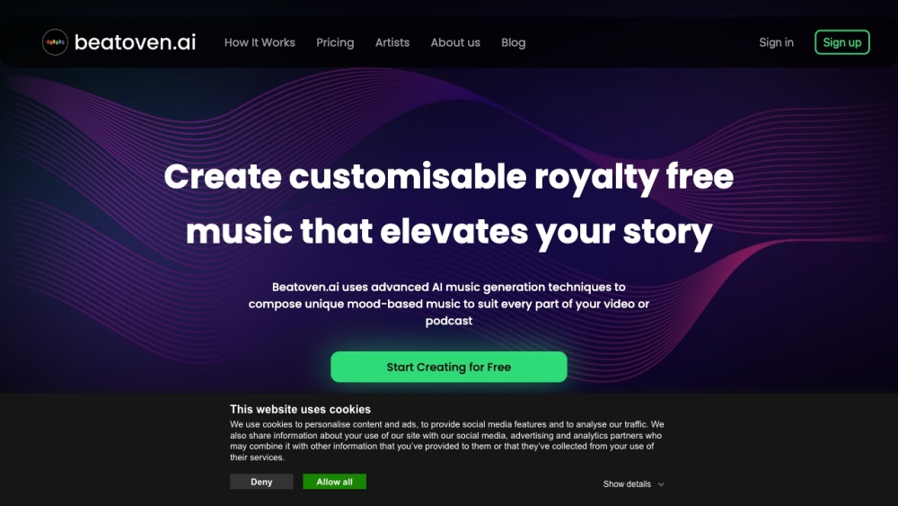 Beatoven.ai: AI Music Generator for Videos, Games, Podcasts : Royalty-Free, Mood-Based Scores for Storytelling