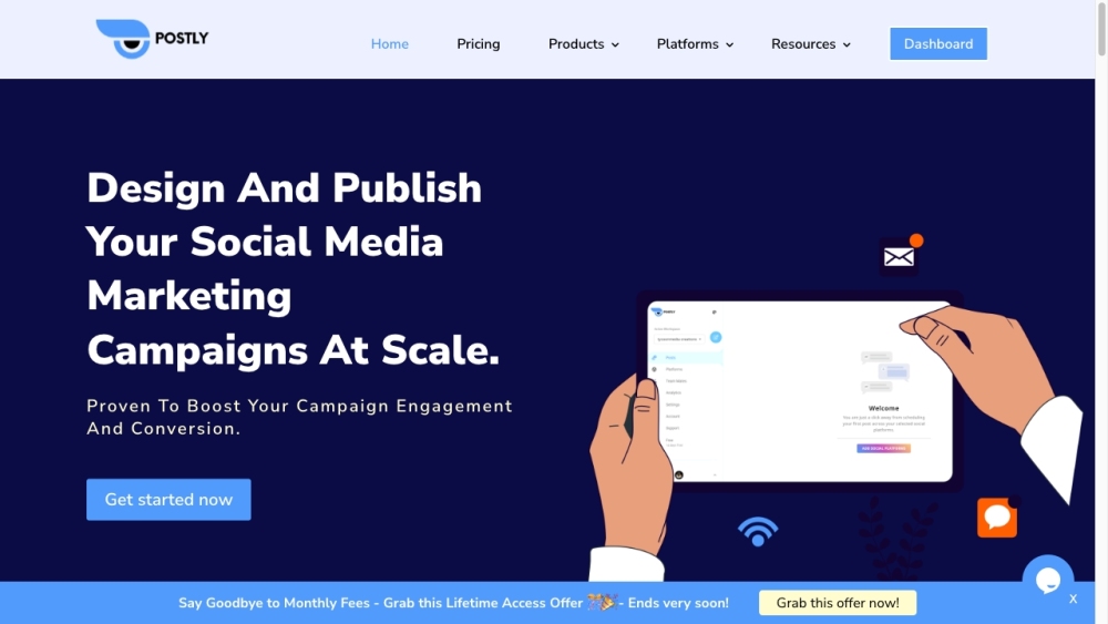 Postly: AI-Powered Social Media Scheduler for Easy Campaigns : Schedule, Manage & Publish Across Platforms with Ease