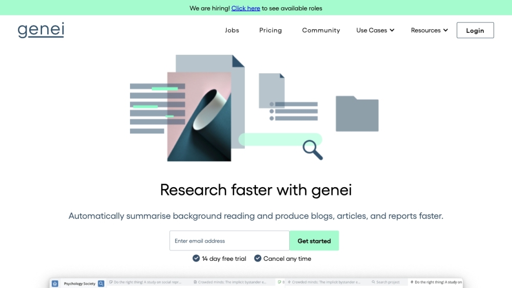 Genei: AI Summarization, Instant Analysis, Custom Algorithms