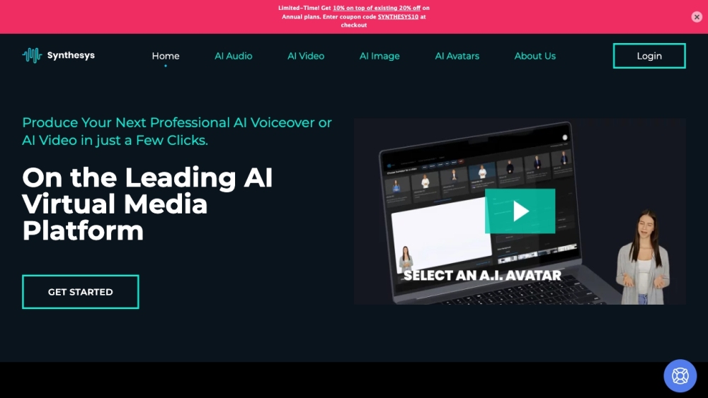 Synthesys.io : AI Voice, Video, Image Generators for Easy Media Creation