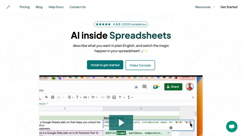 SheetAI App: AI Automation for Google Sheets & Effortless Data Analysis
